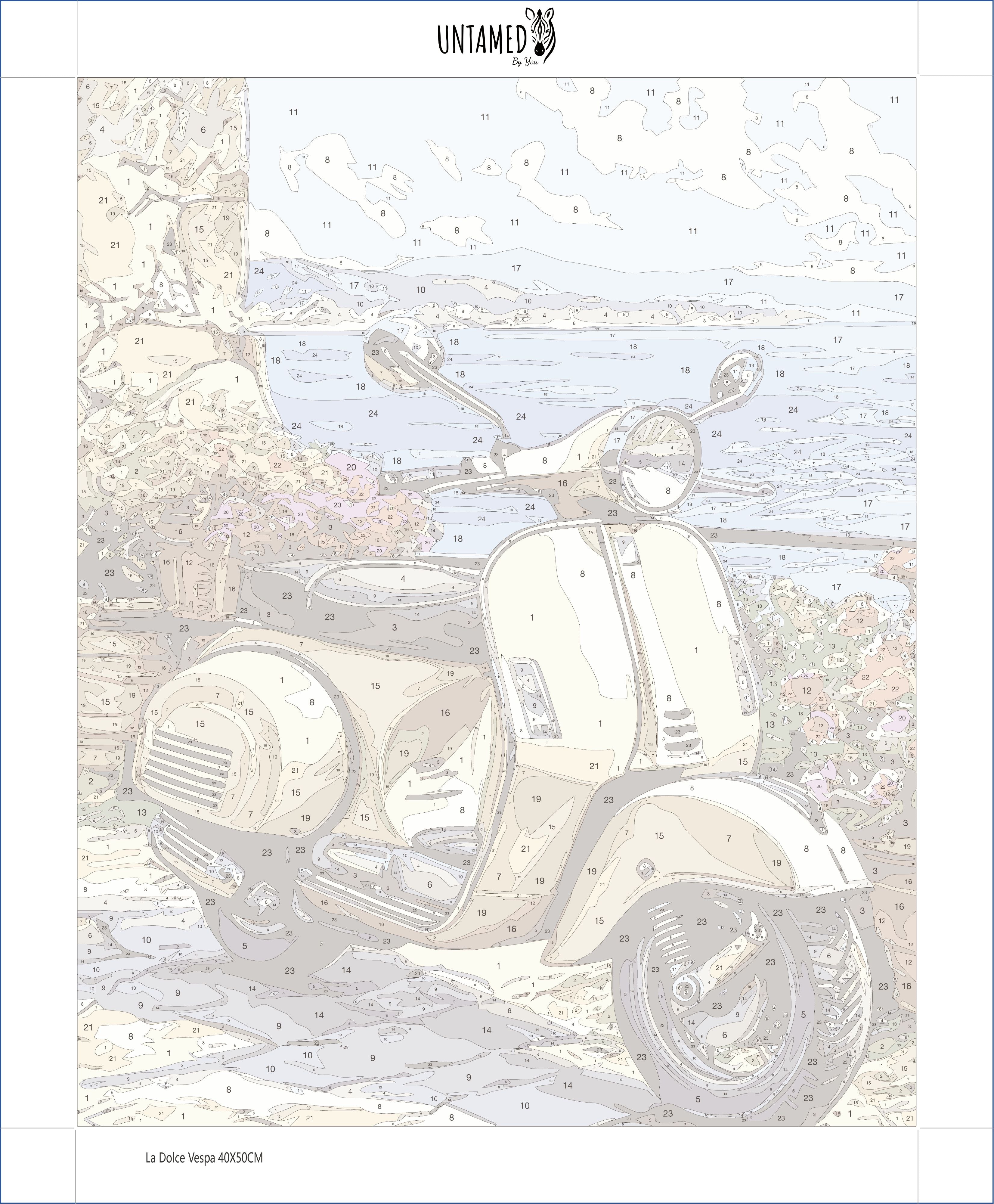 Peinture par numéros - La Dolce Vespa