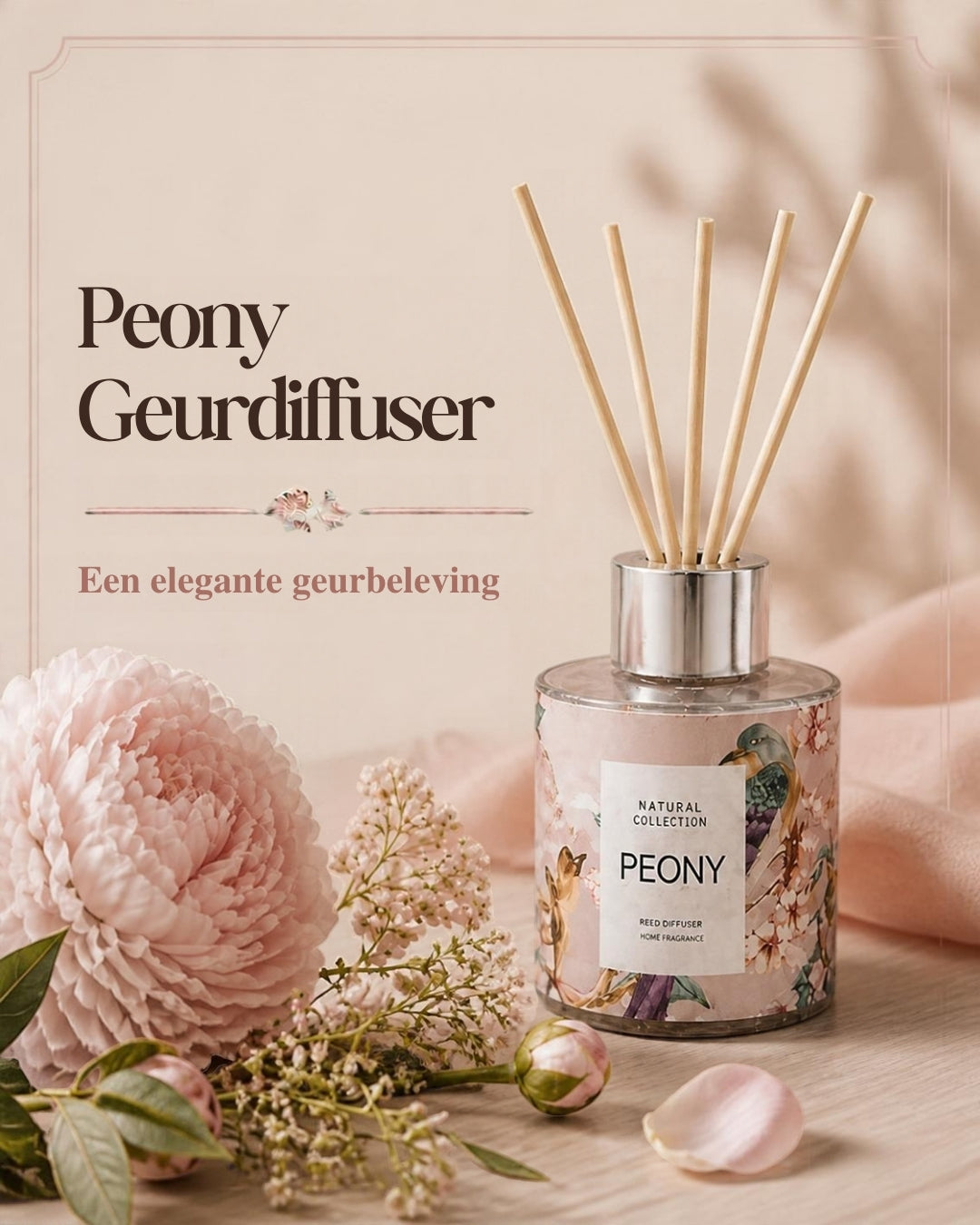Luxe Geur Giftset met Geurkaars, Geurstokjes en Huisparfum – Sfeervol Eindejaarsgeschenk
