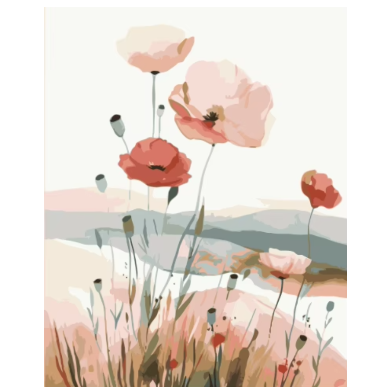 Paint by numbers - Poppy Dreams