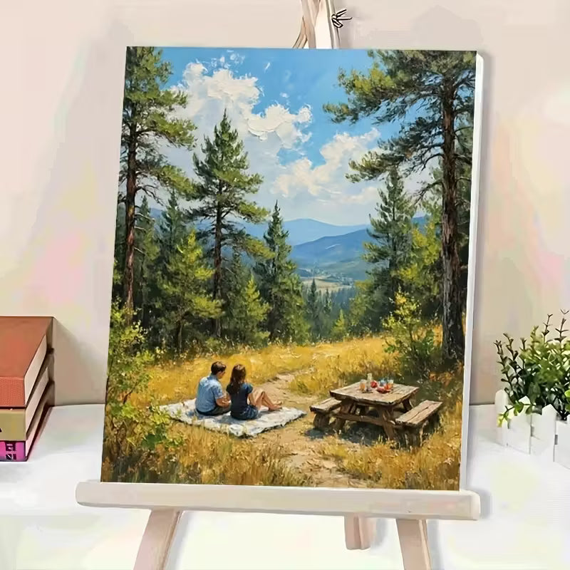Peinture par numéros - Escapade en montagne
