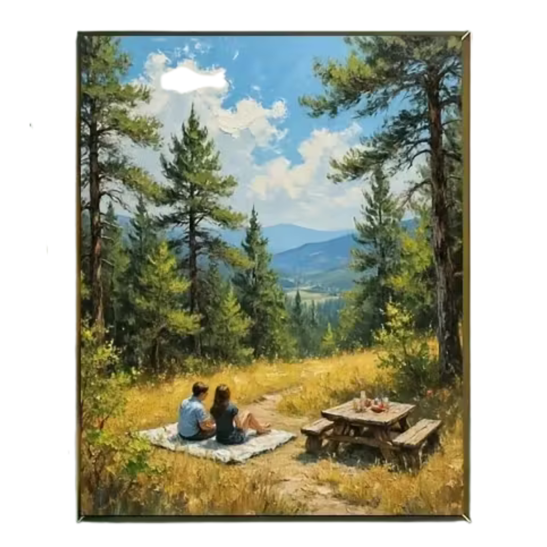 Peinture par numéros - Escapade en montagne