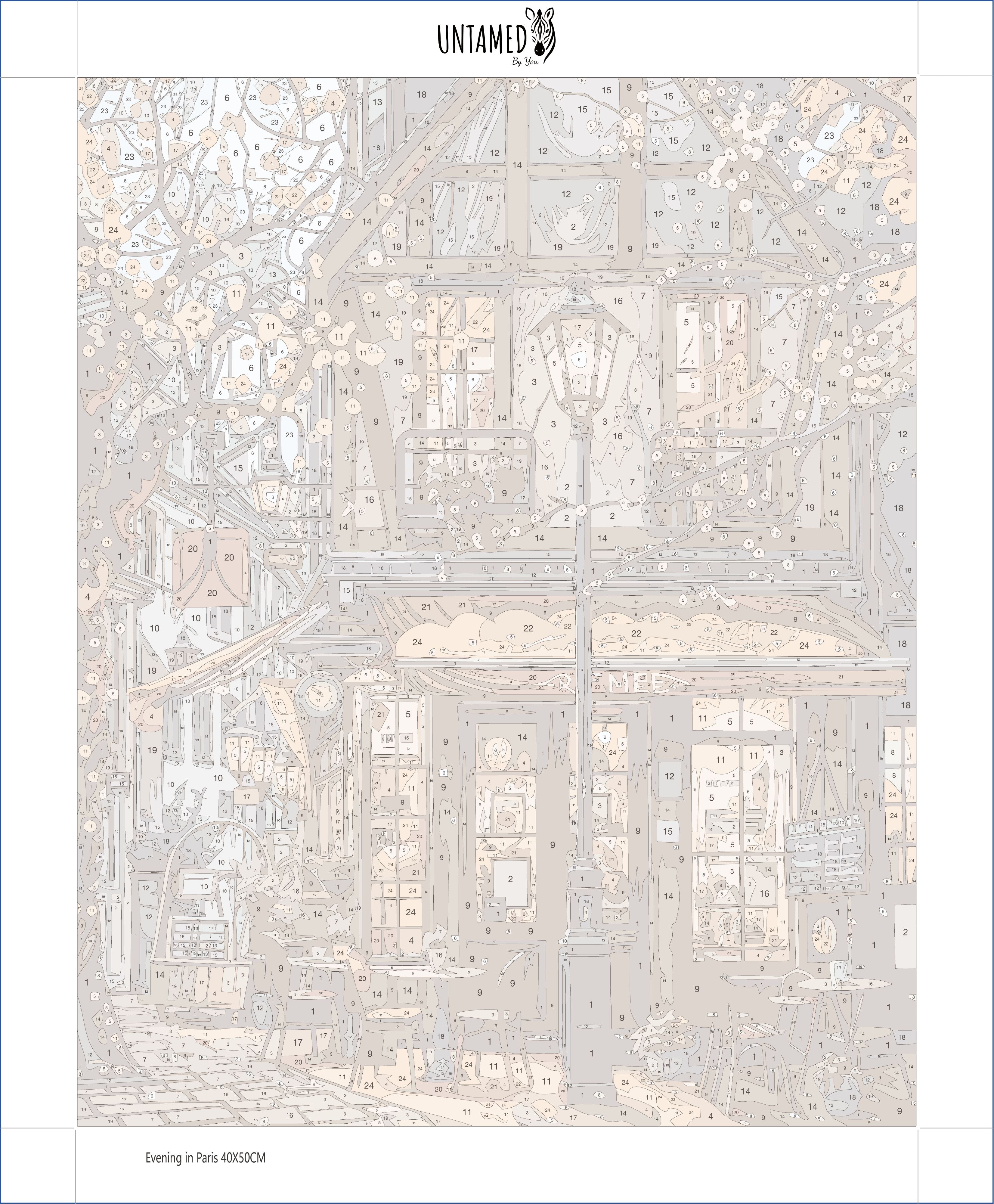 Paint By Numbers - Evening in Paris