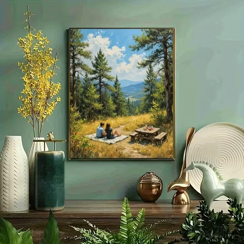 Peinture par numéros - Escapade en montagne