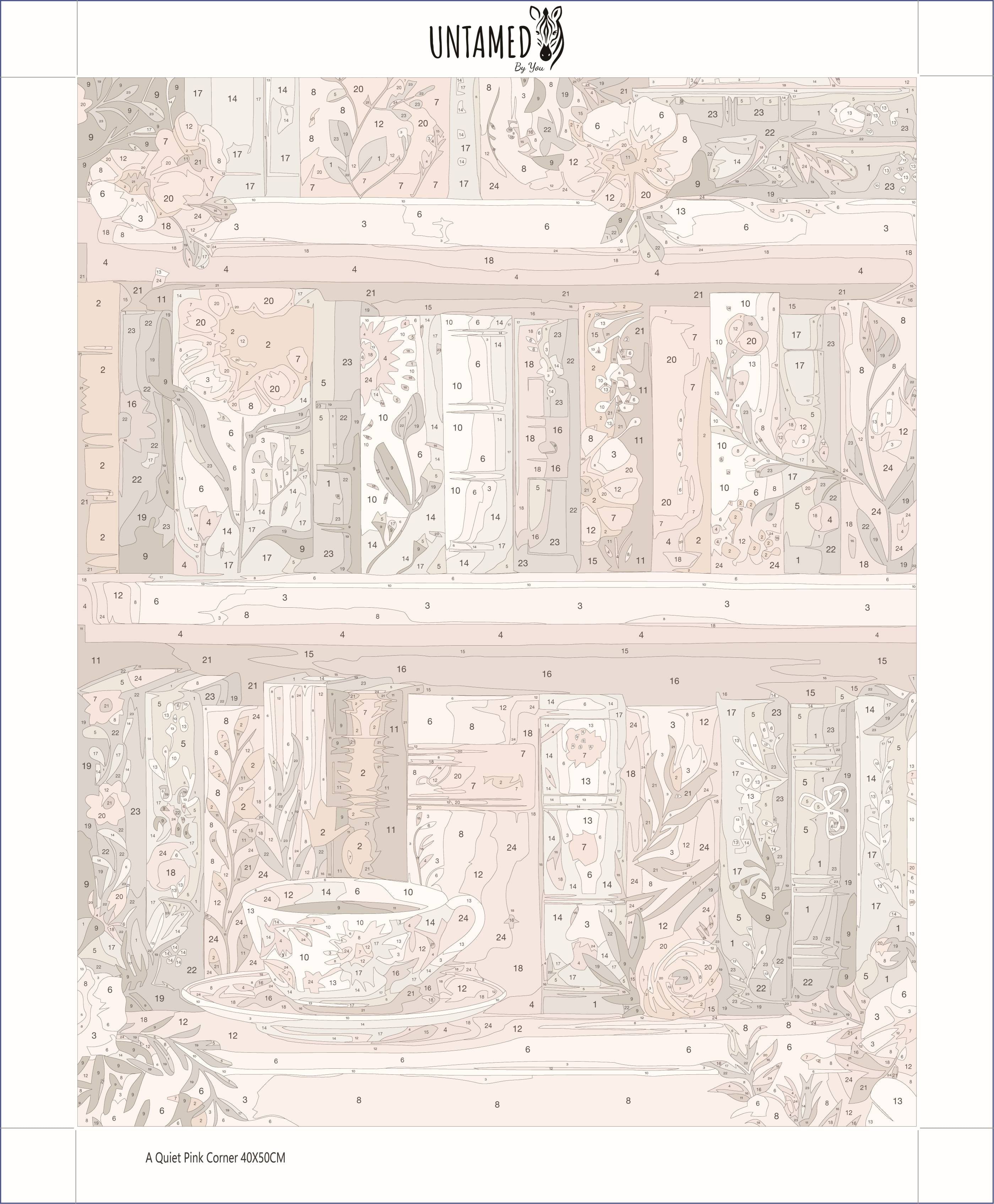 Paint By Numbers – A Quiet Pink Corner