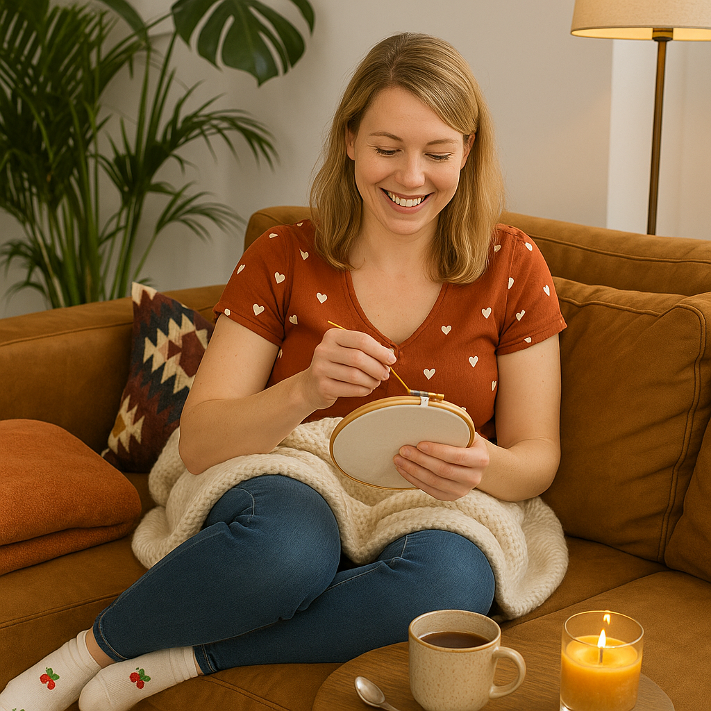 Envelope Bloom – Kit de broderie avec un bouquet de fleurs dans une enveloppe