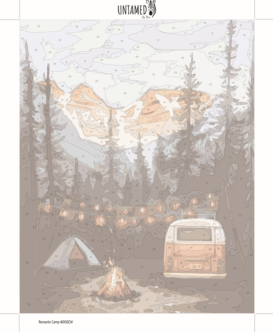 Paint by numbers - Romantic Camp