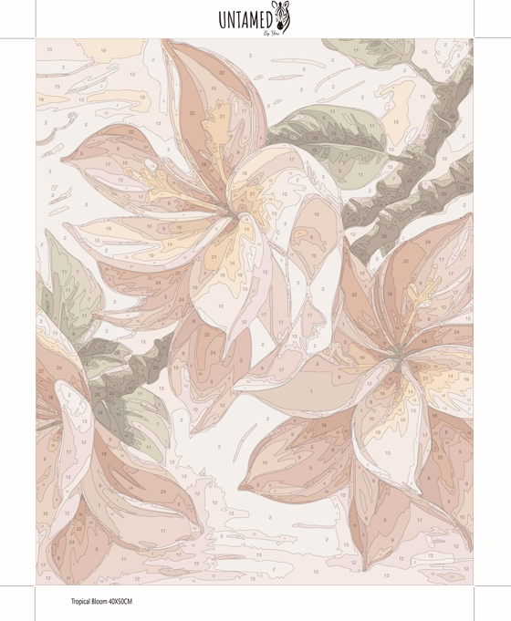 Paint by numbers - Tropical Bloom
