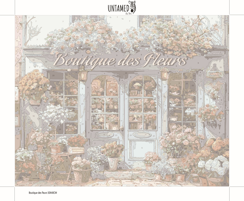 Paint by numbers - Boutique des fleurs