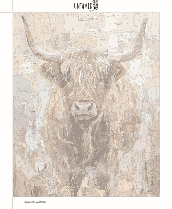 Paint by numbers - Highland Honey