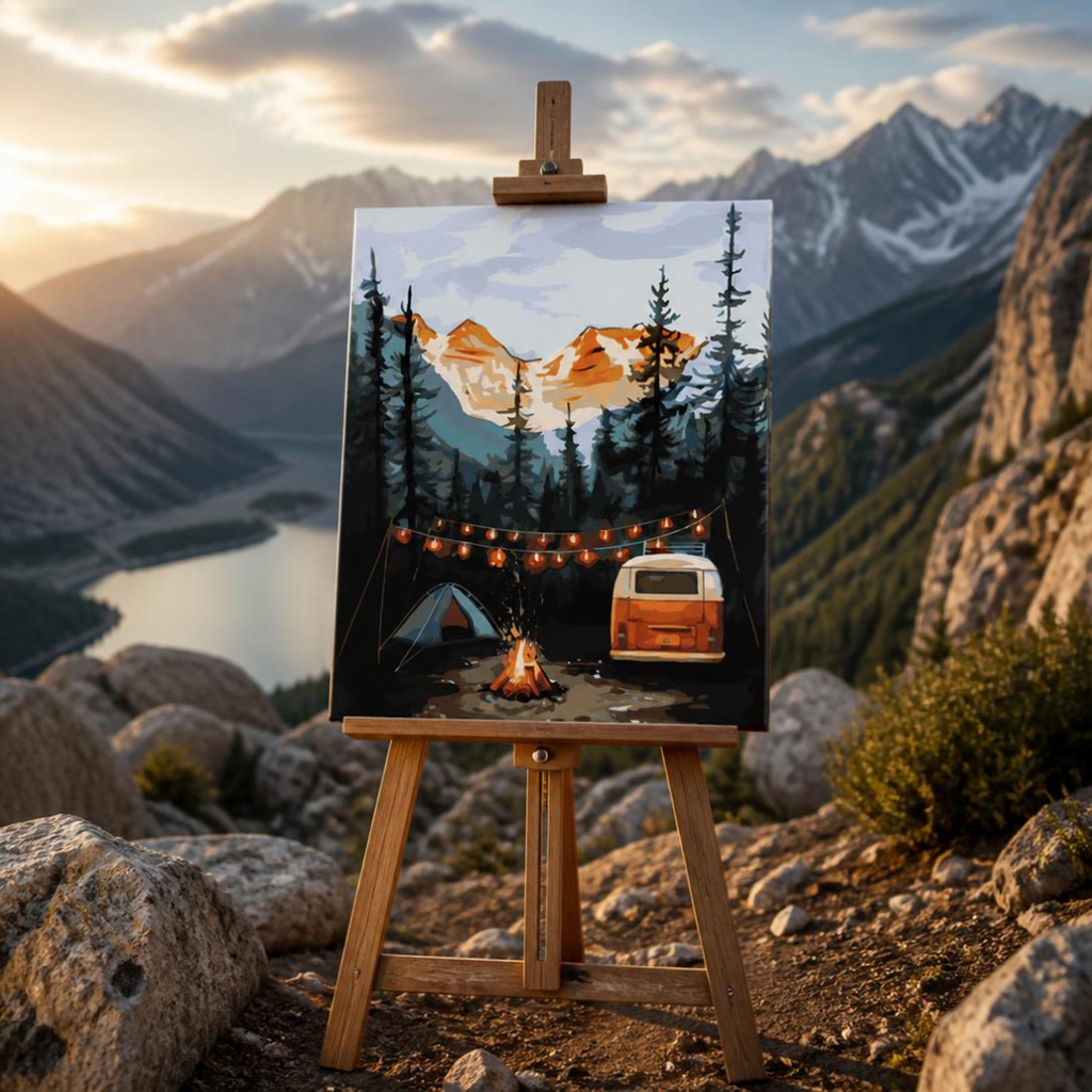 Paint by numbers - Romantic Camp