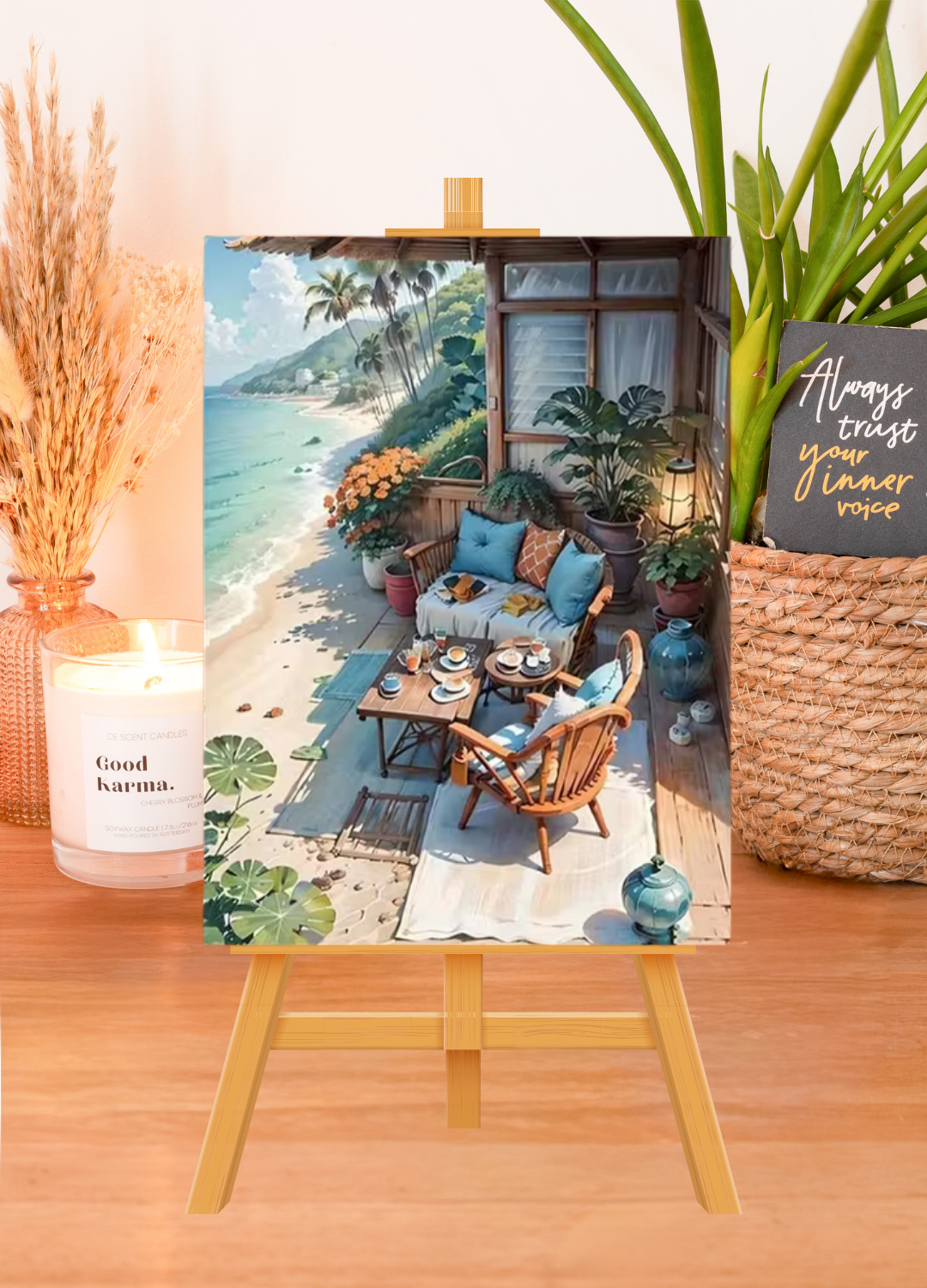 Paint By Numbers - Breakfast by the Sea