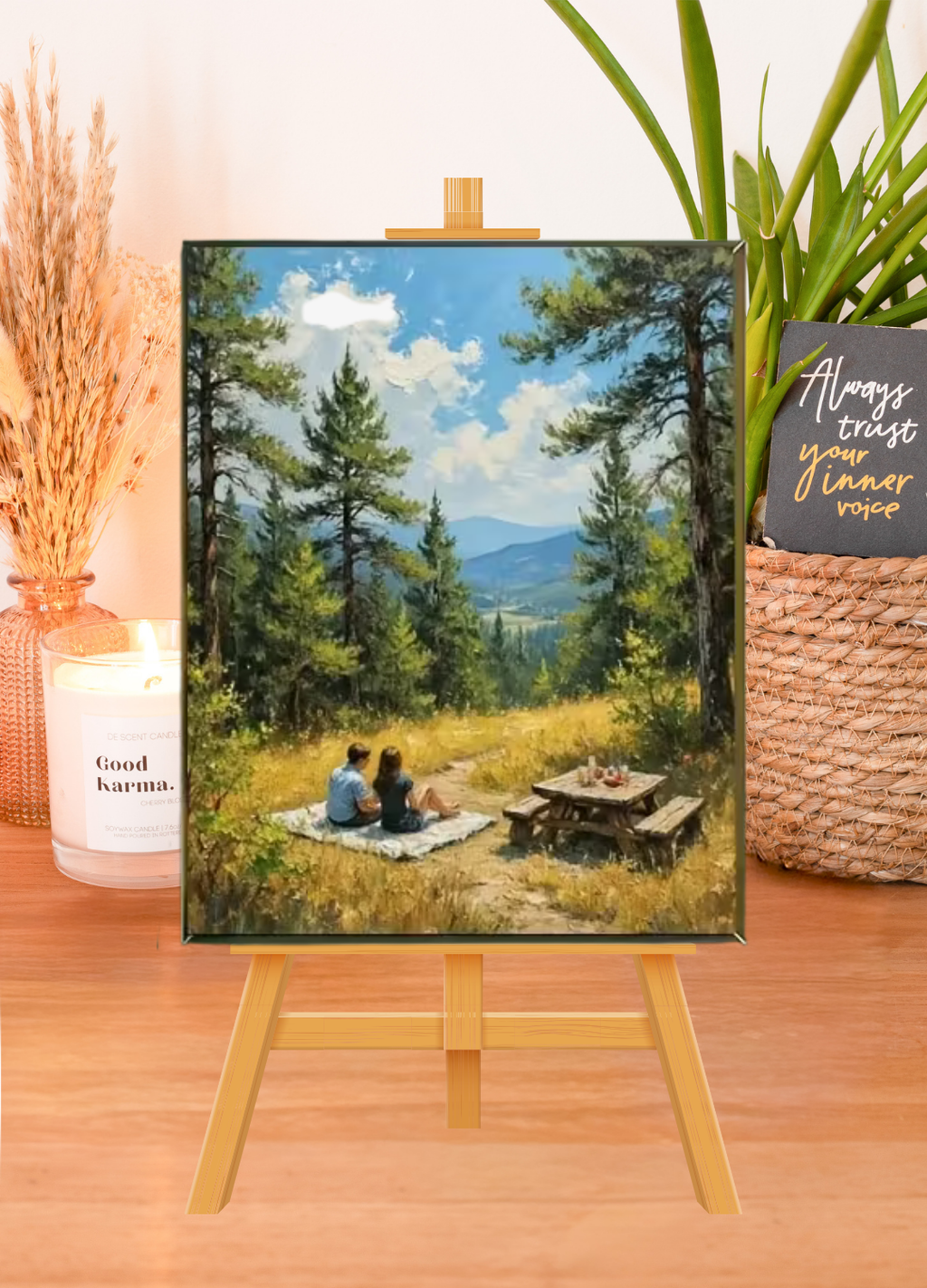 Peinture par numéros - Escapade en montagne