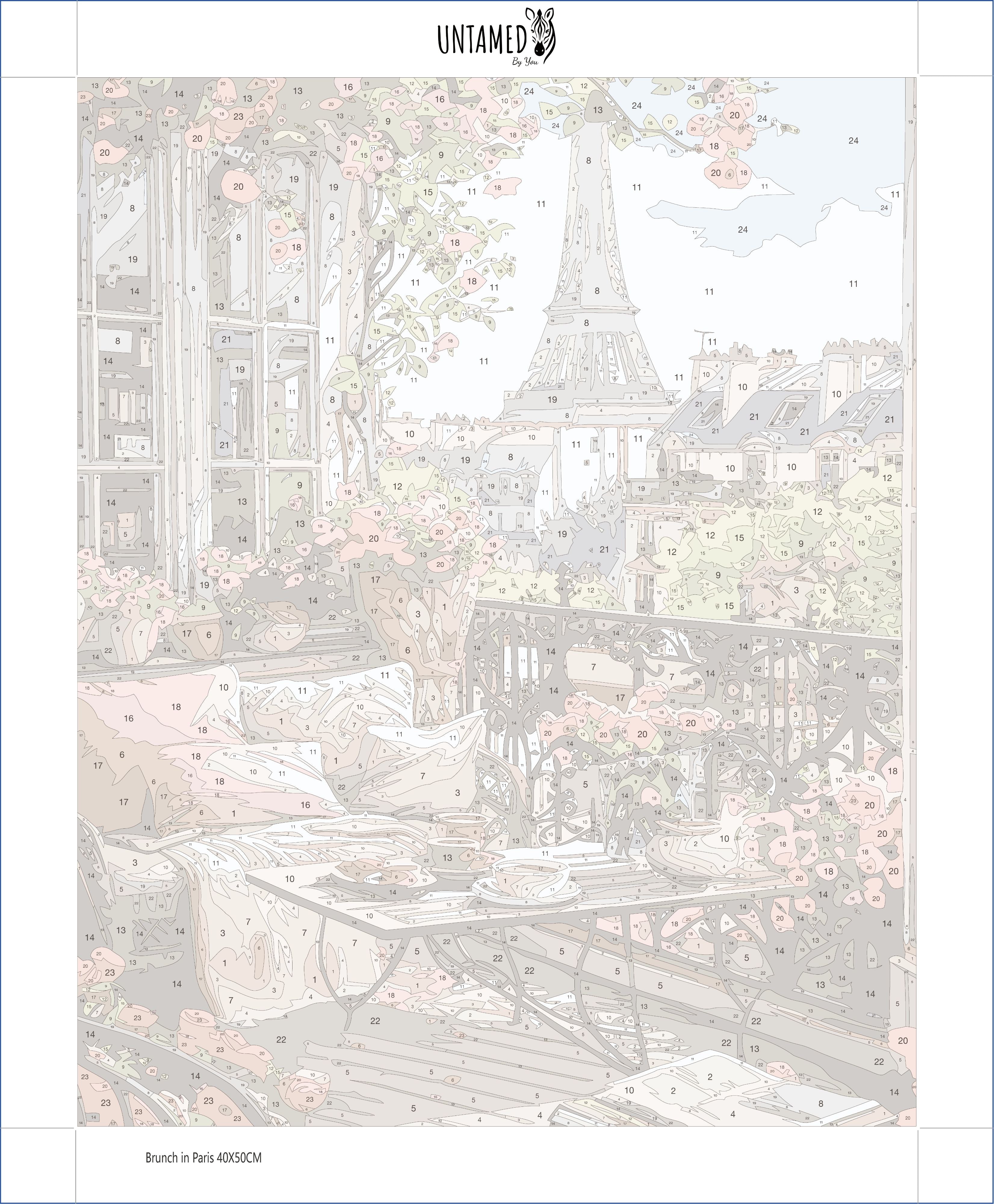 Paint By Numbers - Brunch in Paris