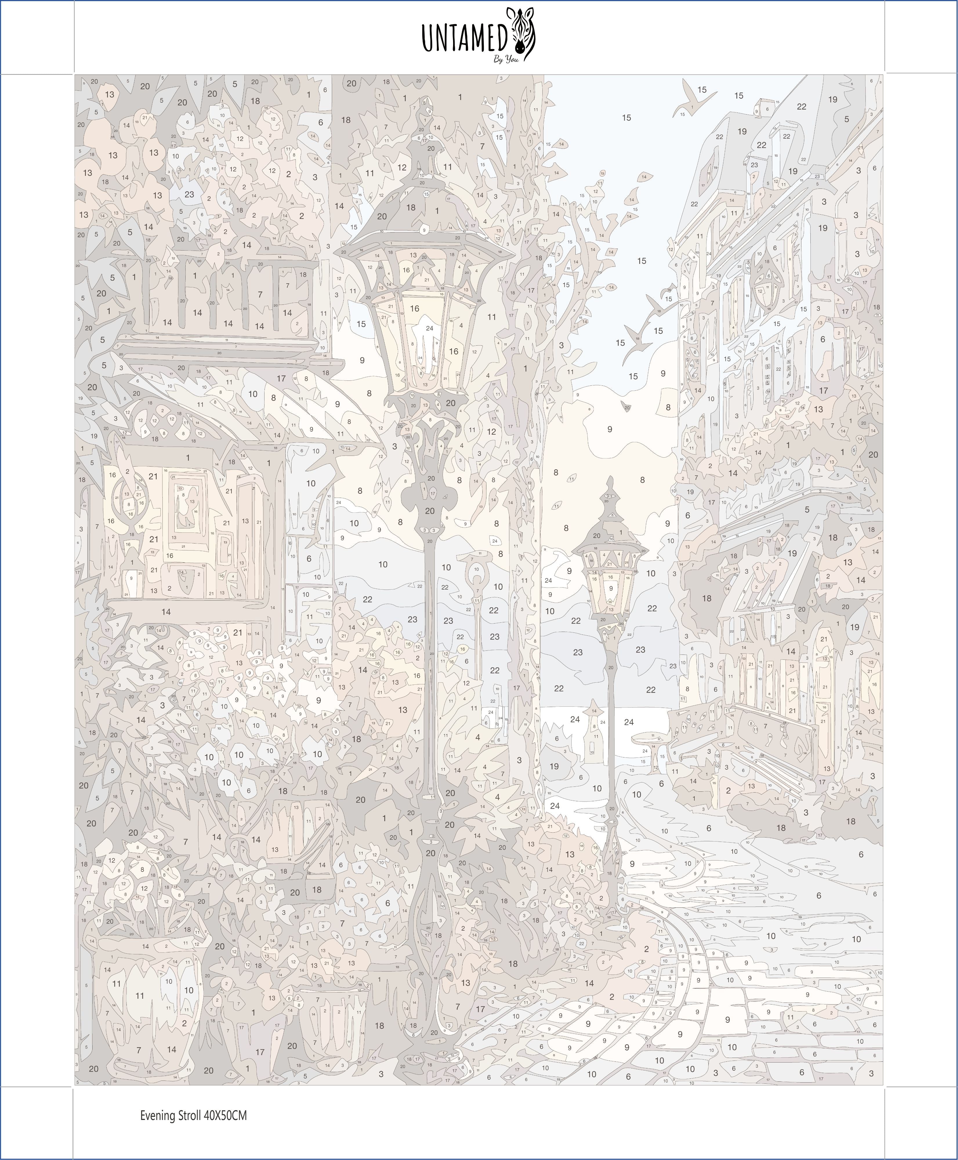 Paint By Numbers - Evening Stroll