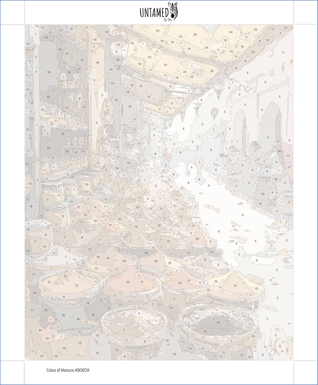 Peinture par numéros - Couleurs du Maroc